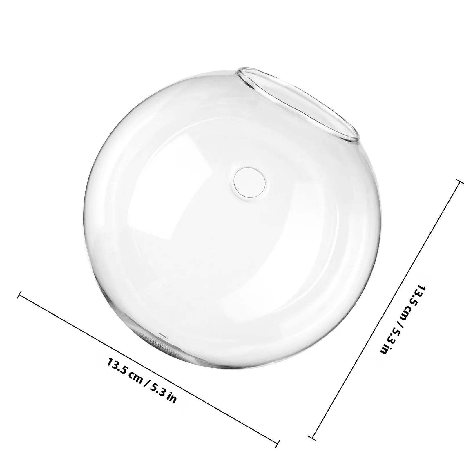 4Pcs Glass Wall Planters Transparent Globe Propagation Station Space-Saving Indoor Hanging Planters for Flowers Home Decor