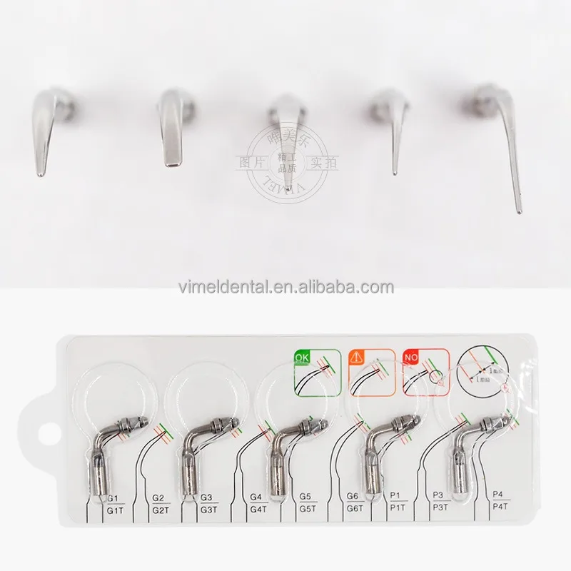 

Autoclavable Dental Scaler Tip Scaling ,Endodontic ,Periodontal Treatment Fit Woodpecker EMS Scaler Handpiece