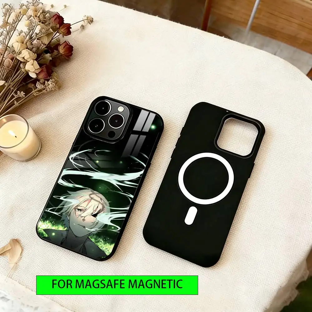 Mushishi Phone Case Magnetic with Magsafe Wireless Charging For iPhone17,16,15,14,13,12,11 Plus,Pro view 5