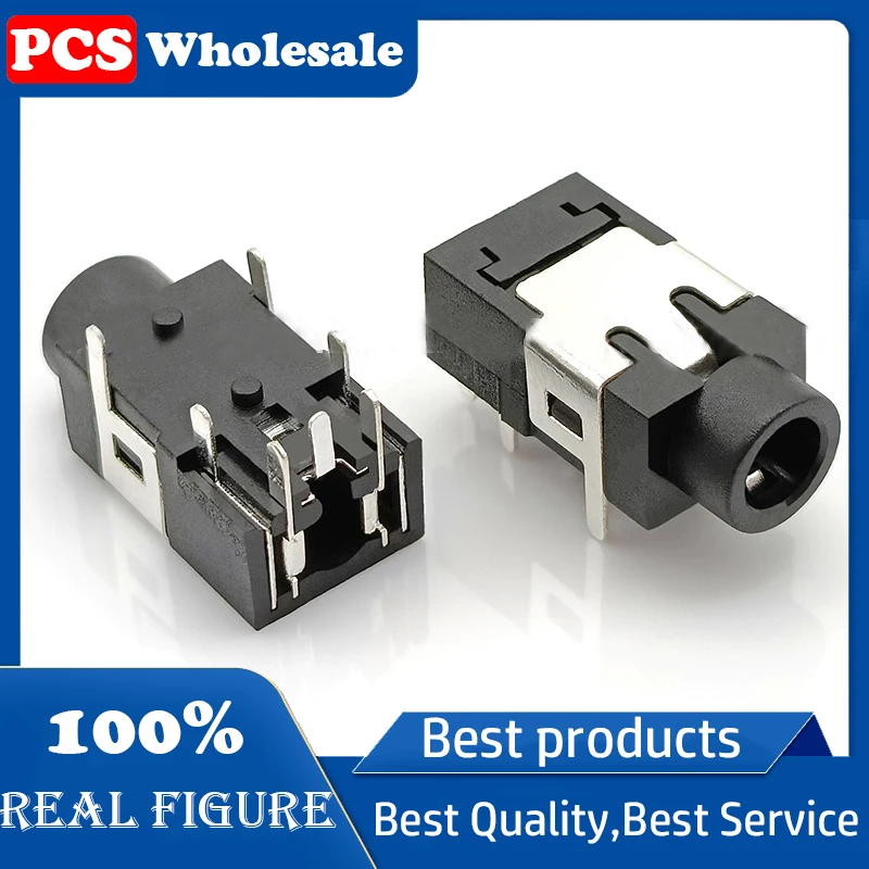 3.5mm headphone jack PJ-391-7P horizontal seven-pin stereo 4-channel with two sets of switch female sockets