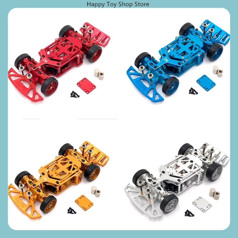 

​​WLtoys 1/28 RC02 Mini Car RWD Drift Racing Aluminum 6061 Upgrade Chassis Spare Parts​