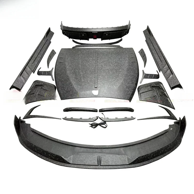 MSY Style Matte Carbon Body Kit for Spectre 2025 Hood Bumper Front Diffuser Side Skirt Exterior Accessories