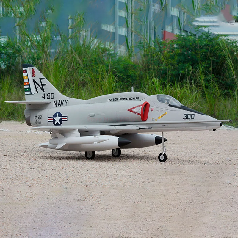 Freewing RC Plane A4 A-4E/F SKYHAWK 80mm EDF Jet PNP KIT With with servos RC Airplane