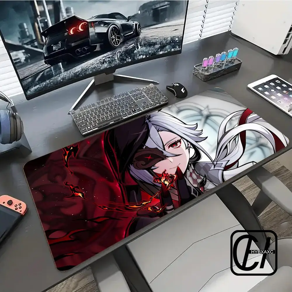 

Too Many Beautiful Pictures Genshin Impact Arlecchino HYBXXC Laptop PC Gaming Mouse Pad Large Size Desk Mat Keyboard Soft Rug