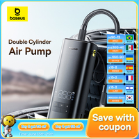 Baseus Air Pump Dual-Cylinder Car Air Compressor 120W Portable Faster Inflatable Car Pump Tyre Inflator Bicycle Balls Inflation