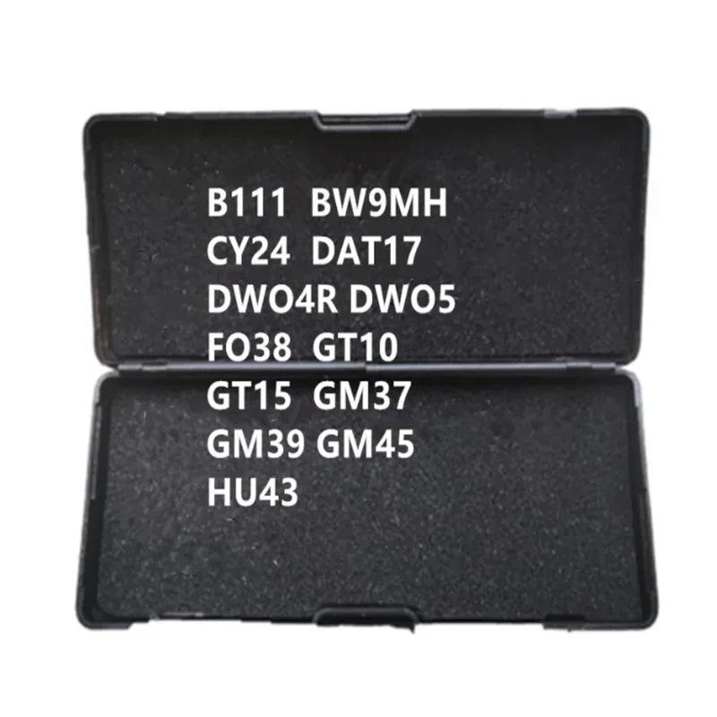 

Слесарные инструменты LISHI, совместимые с B111 BW9MH CY24 DAT17 DWO4R DWO5 FO38 GT10 GT15 GM37 GM39 GM45 HU43