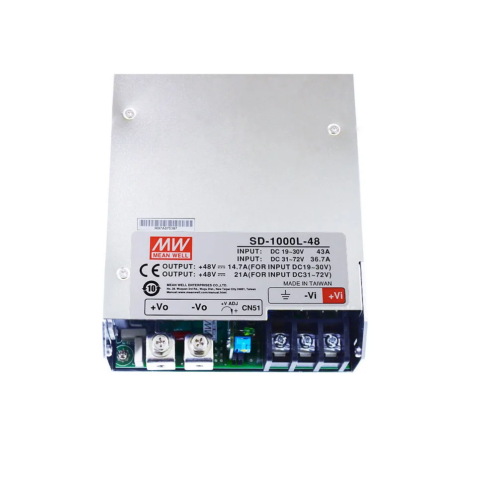 DC to DC Single group output SD-1000H-48 48V 1008W 21A dc power supply