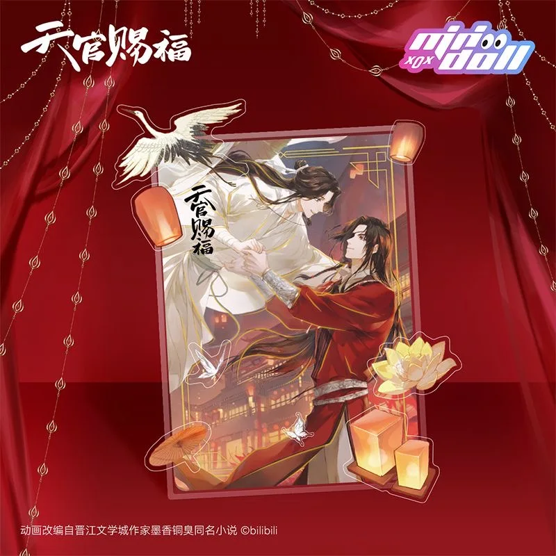 New Manhwa Heaven Official\'s Blessing Minidoll Acrylic Cards Xie Lian, Hua Cheng Manga Characters Guka Stickers Cosplay Gift