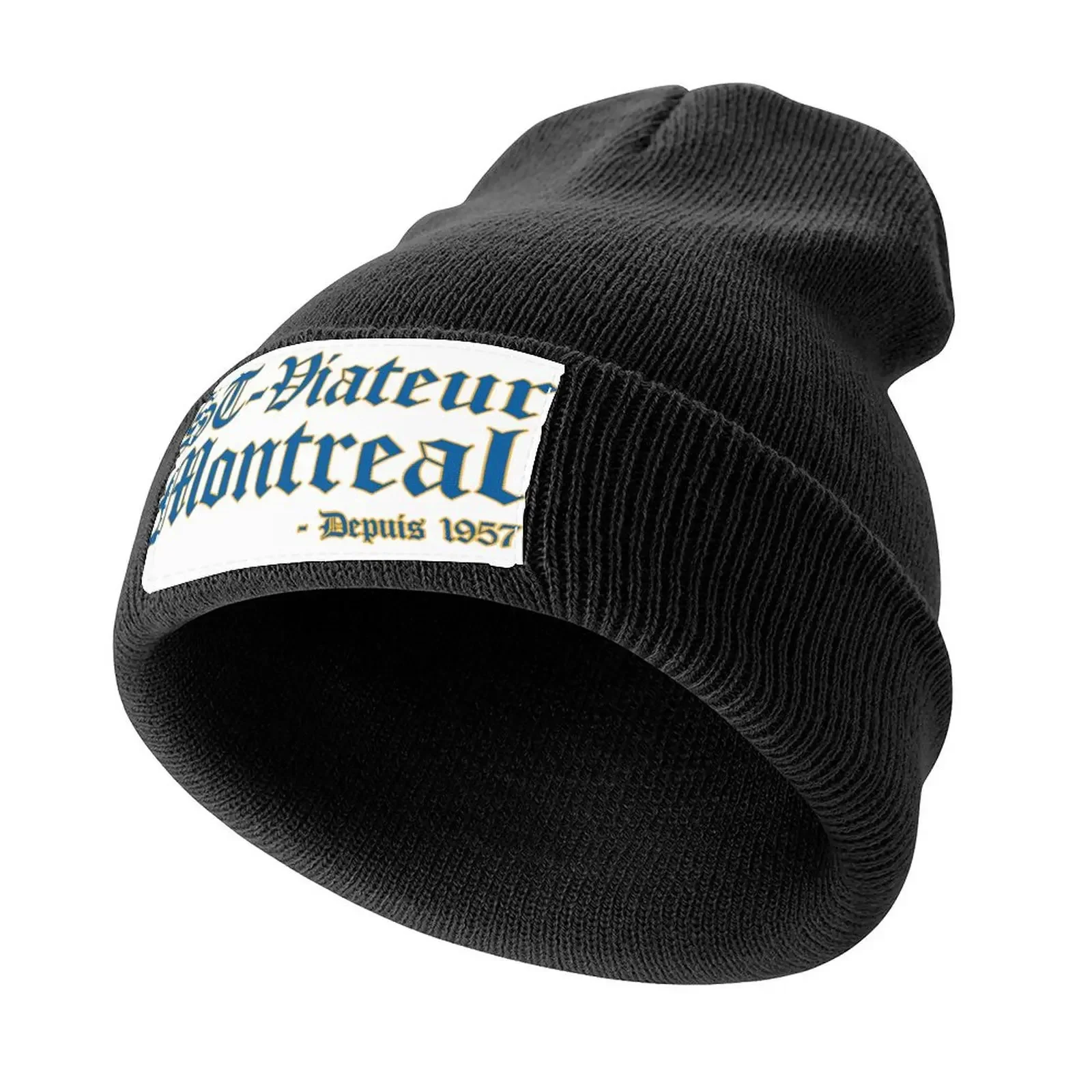 

Bagels Are booming ST Viateur Bagel Montreal - Depuis 1957 Orange and Blue Font Knitted Cap Golf Hat Men Golf Wear Women's