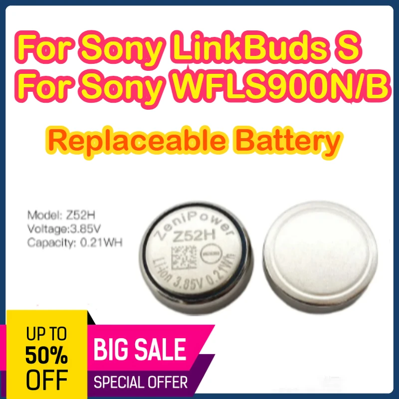 

Z52H 3.85V Genuine new ZeniPower 1240 Battery for Sony LinkBuds S WFLS900N/B Truly Wireless Earbud Headphones Batteria