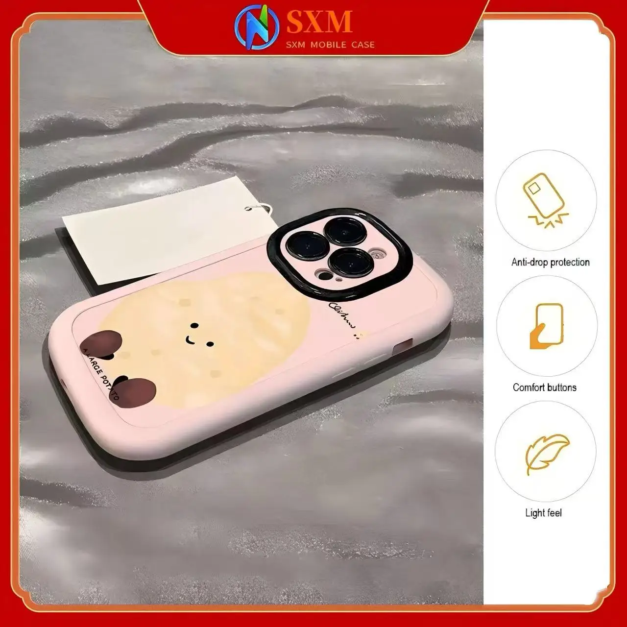 

A large potato phone case case for Apple phones