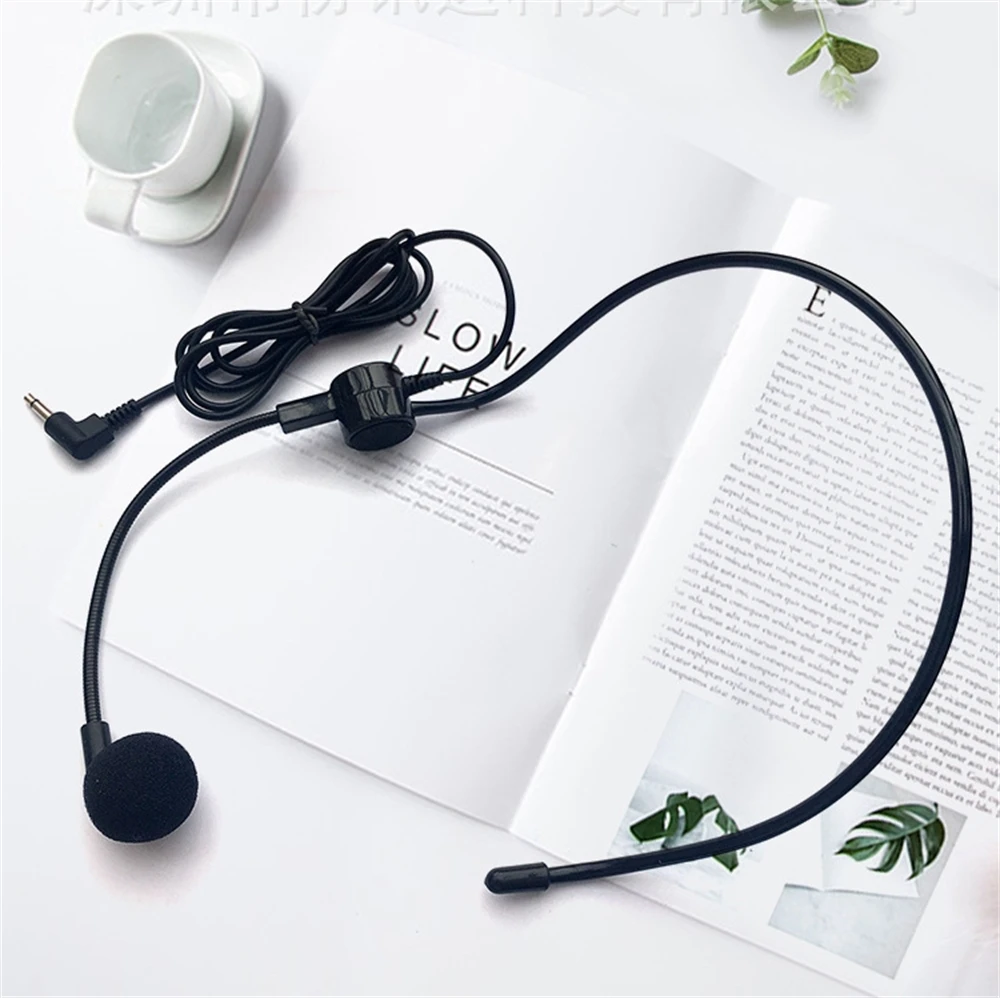 SHIDU سماعة رأس مرنة سلكية ميكروفون مكثف ميكروفون لمضخم الصوت المحمول مكبر الصوت مؤتمر المعلم المتكلم