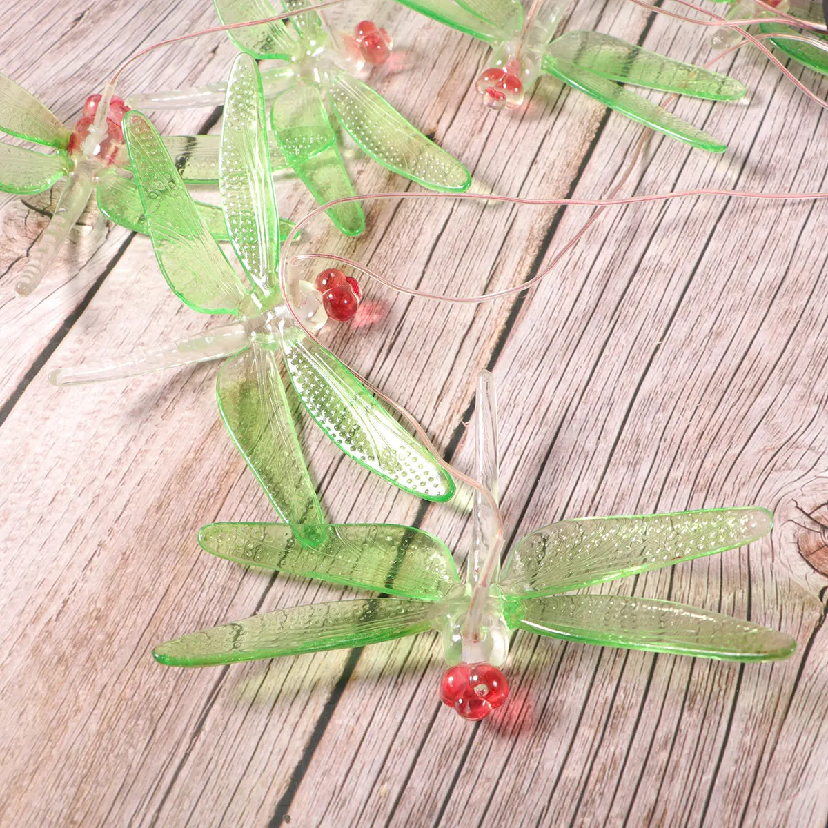 

Solar Powered Dragonfly Wind Bell Lamp Colorful LED Garden Decoration for Yard Patio Fence Window Door Frame No Wiring Required