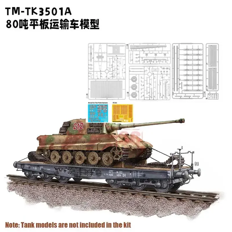 T-MODEL kit modello di assemblaggio TK-3501A 80 ton veicolo da trasporto flatbed Ssyms 1/35