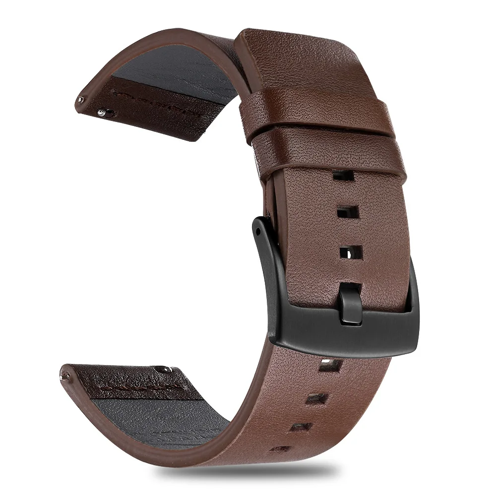 20mm 22mm Strap for Samsung Galaxy Watch 4 5 6 7 44mm 40mm 5 Pro Classic 42/46mm 43/47mm Band Active 2 Gear S3 Leather Bracelet