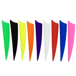 50pcs 3inch Archery Feathers 8 Color Shield and Drop Shape Cut Fletching Rubber Vane Arrow Hunting Shooting Accessories