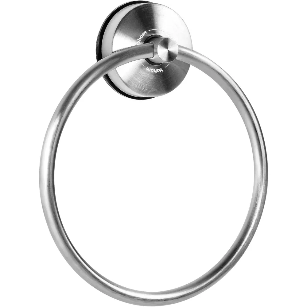 

Кольцо для полотенец на присоске, держатель для полотенец для рук для ванной комнаты, вакуумный держатель для мочалки на присоске, вешалка для полотенец для душа, настенная без дрели