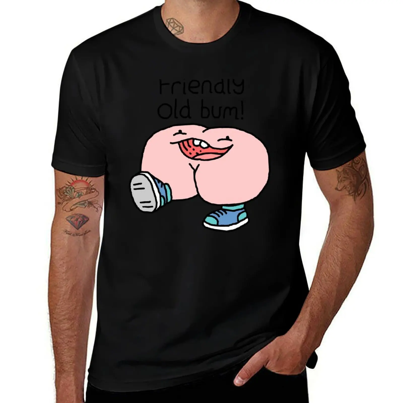 

Willy Bum Bum - Friendly Old Bum! T-Shirt Stylish Print Short Sleeve Tee