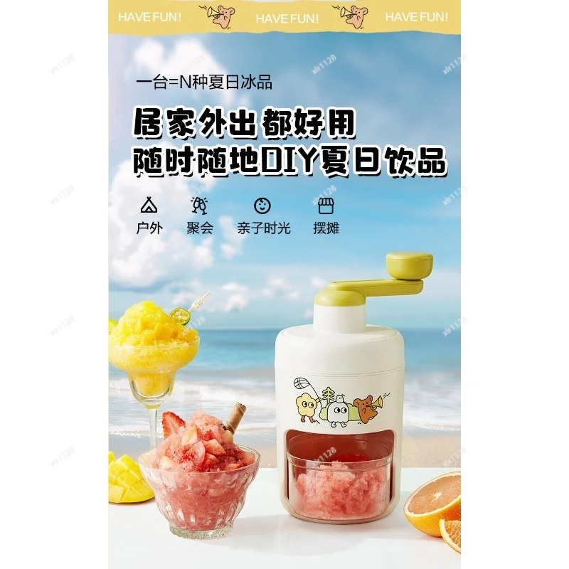 

Handheld Slush Ice Machine, Lightweight Shaver Crusher for DIY Cold Drink Homemade Desserts