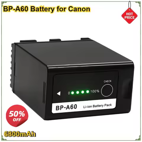 6800mAh BP-A60 Bateria BP A60 Battery for Canon CA-CP200L EOS C200 C200 PL C200B C300 Mark II XF705 98Wh Replacement Battery