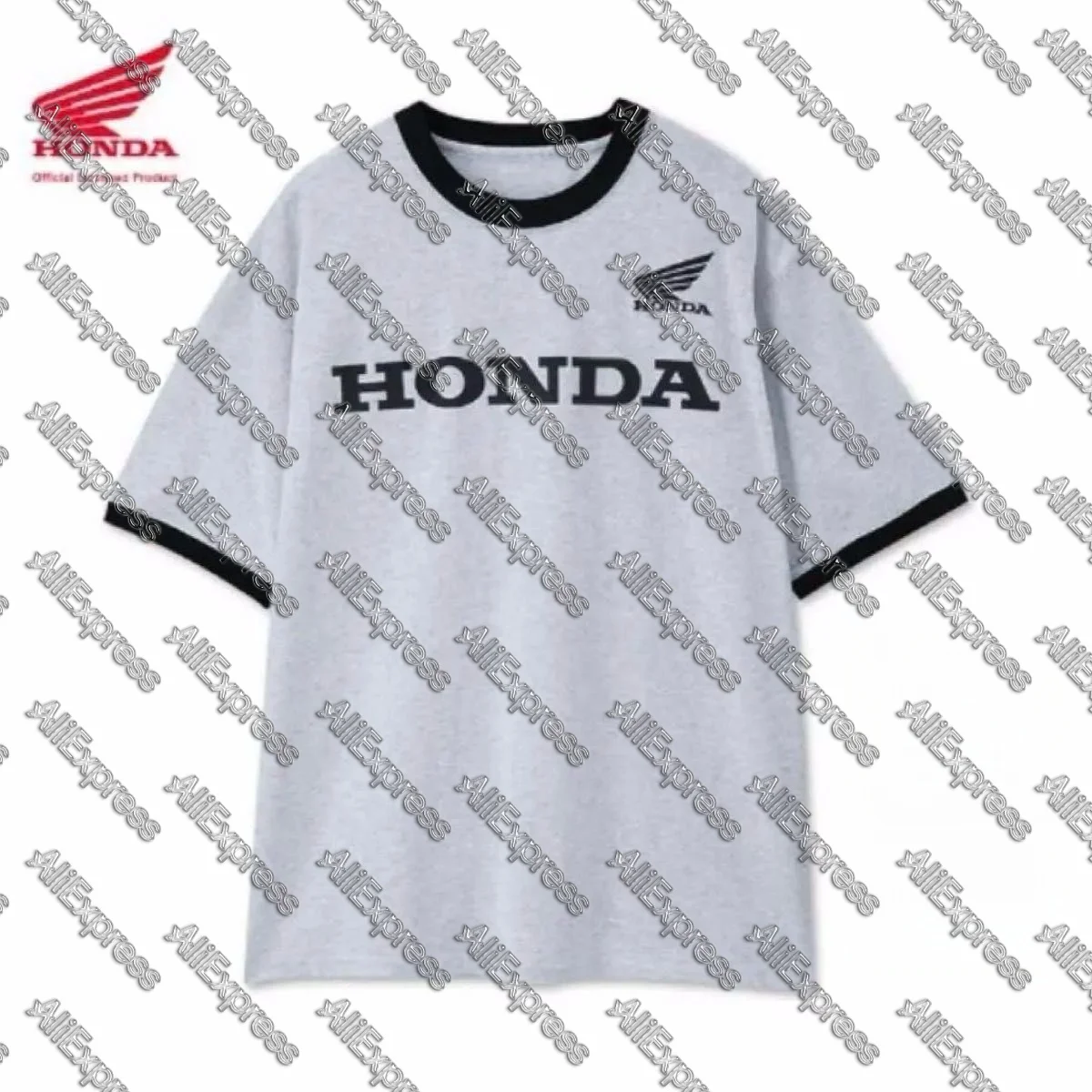 

Мотоциклетная футболка Honda Ringer Gree Wing, мужская и женская дышащая быстросохнущая футболка для спорта на открытом воздухе с короткими рукавами для отдыха и велоспорта