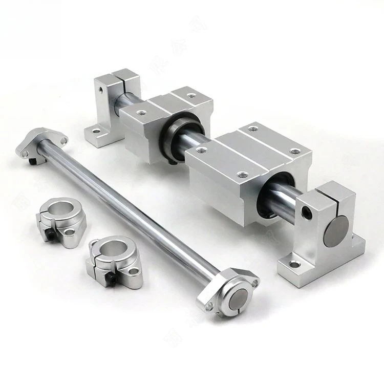 

China Linear Guide Slide Rail SBR 10 12 16 20 25 30 35 40 45 UU Bearing Rod Shaft Guideways For CNC