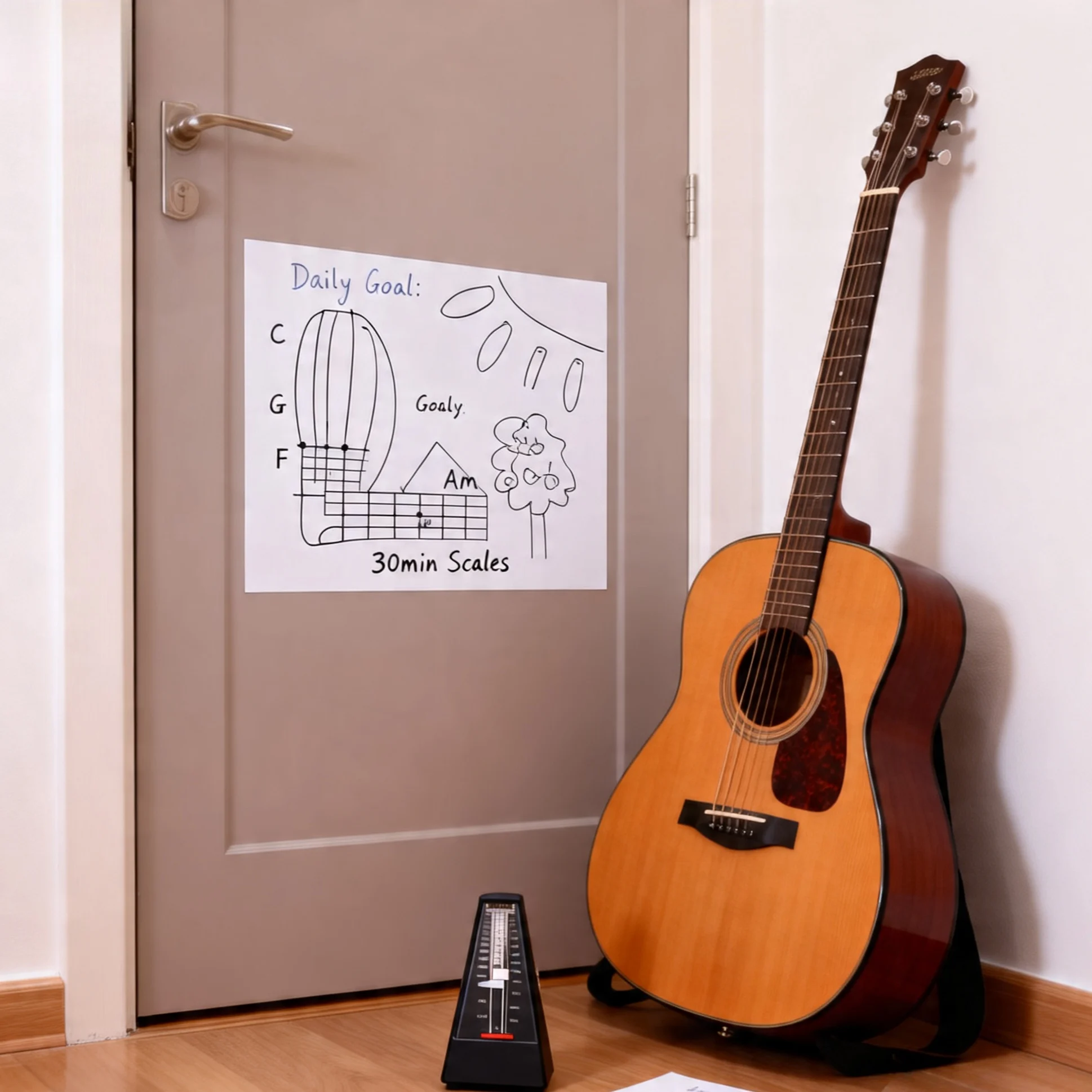 a3-a4-a5-dry-erase-board-music-practice-whiteboard-sticker-for-writing-chord-charts-no-magnetic-erasable-marker-list-glass-memo