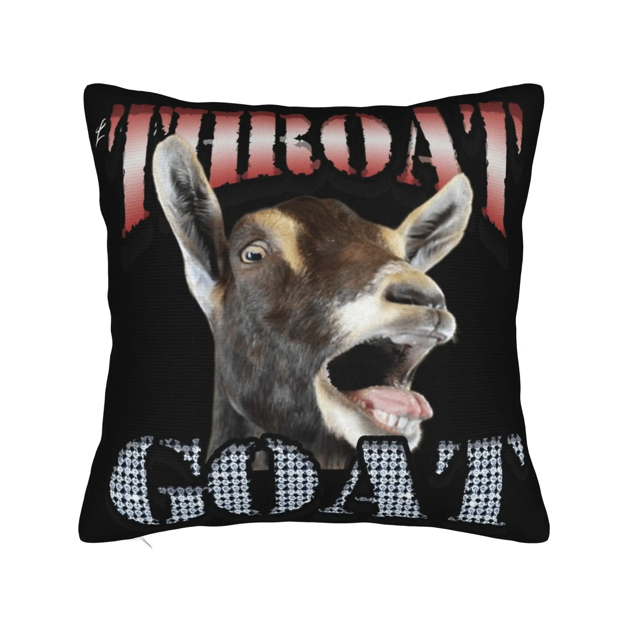Throat Goat Funny Adult Humor  Pillow Covers Merch Printing Cushion Cover Decorative  Throw Pillow Case Cover Home Multi-Size