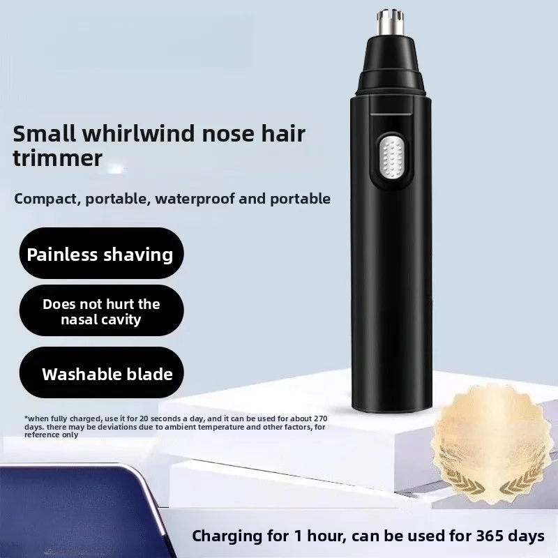 

Перезаряжаемый триммер для волос в носу для мужчин и женщин, безболезненная электрическая машинка для стрижки волос в носу и ушах, беспроводные ножницы для ухода за волосами