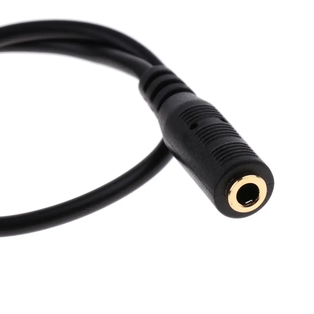 Headset Adapter Splitter Cable 3.5mm Plastic Headphone Converter for Computer Telephone Earphones