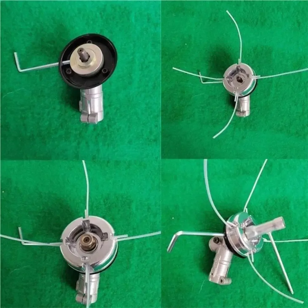 Universal Trimmer Head Labor-saving with 20pcs Trimmer Lines Lawn Mower Accessories Aluminum Alloy Rust-proof
