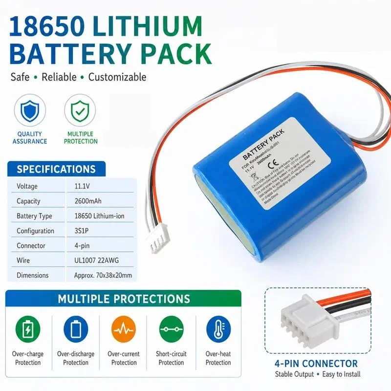 Lithium Battery for Kellymed Keli Jianyuan KL6011 KL-6011N Factory Direct Sales