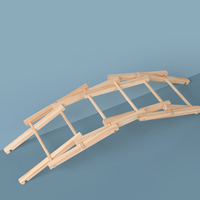 Kids Wooden Beili Bridge Arch Bridge Construction Model Kit Building Blocks Handmade Science Production Experiment Assembly Toys