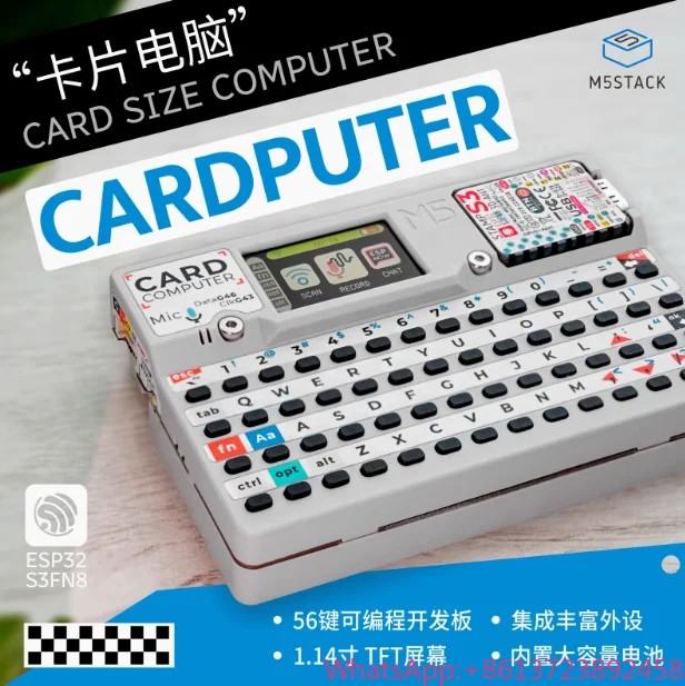 Oficial M5STACK Cardputer StampS3 microcontrolador 56 teclas teclado cartão computador