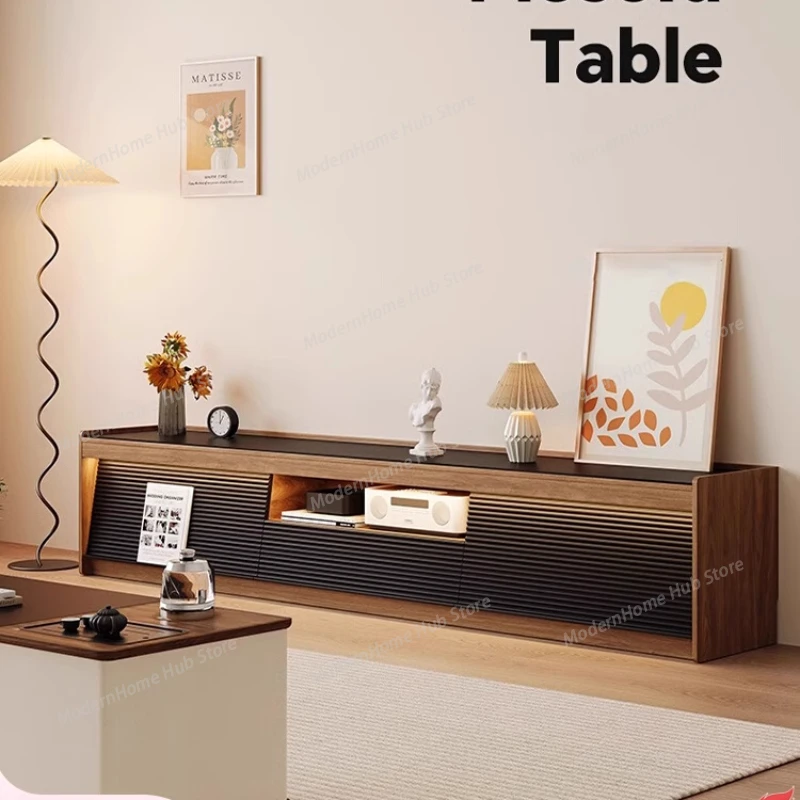 Apartment Rock TV Cabinet Small Living Room Floor Led Modern Tv Stands Multifunctional Locker Fernsehen Tisch Furniture Home