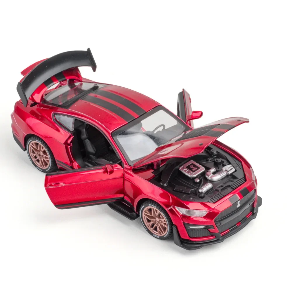 1:32 SHELBY GT500 Sportwagen Simulatie Speelgoed Auto Model Legering Trek Kinderen Speelgoed Echte Licentie Collectie Gift Voertuig A193
