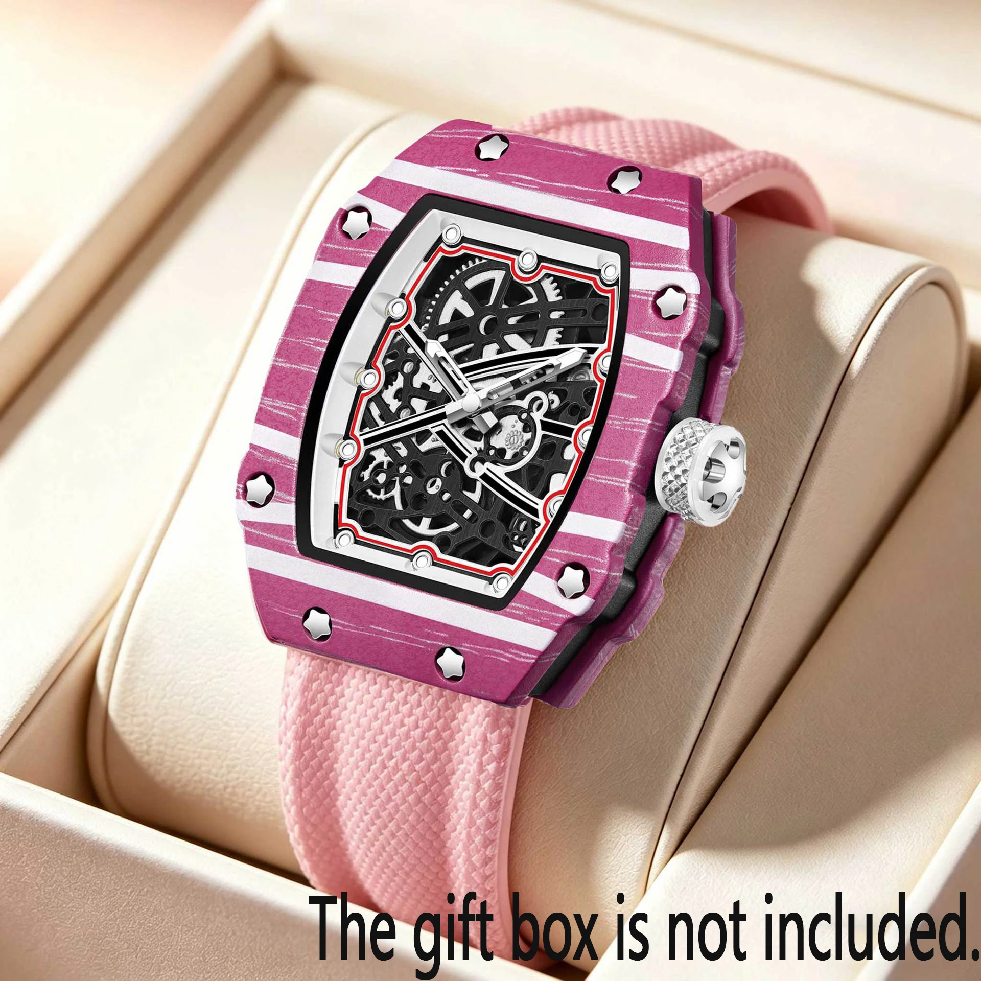 New Sports Fashion Quartz Watch for Men and Women, Ultra-Thin Barrel Series, Trendy and Fashionable, with Luminous Display, Silicone Strap, Electronic Quartz Movement, Suitable for Men, Ideal Gift for Valentine's Day, Easter, Birthdays, Christmas, or for Friends - Suitable for Business or Casual Occasions