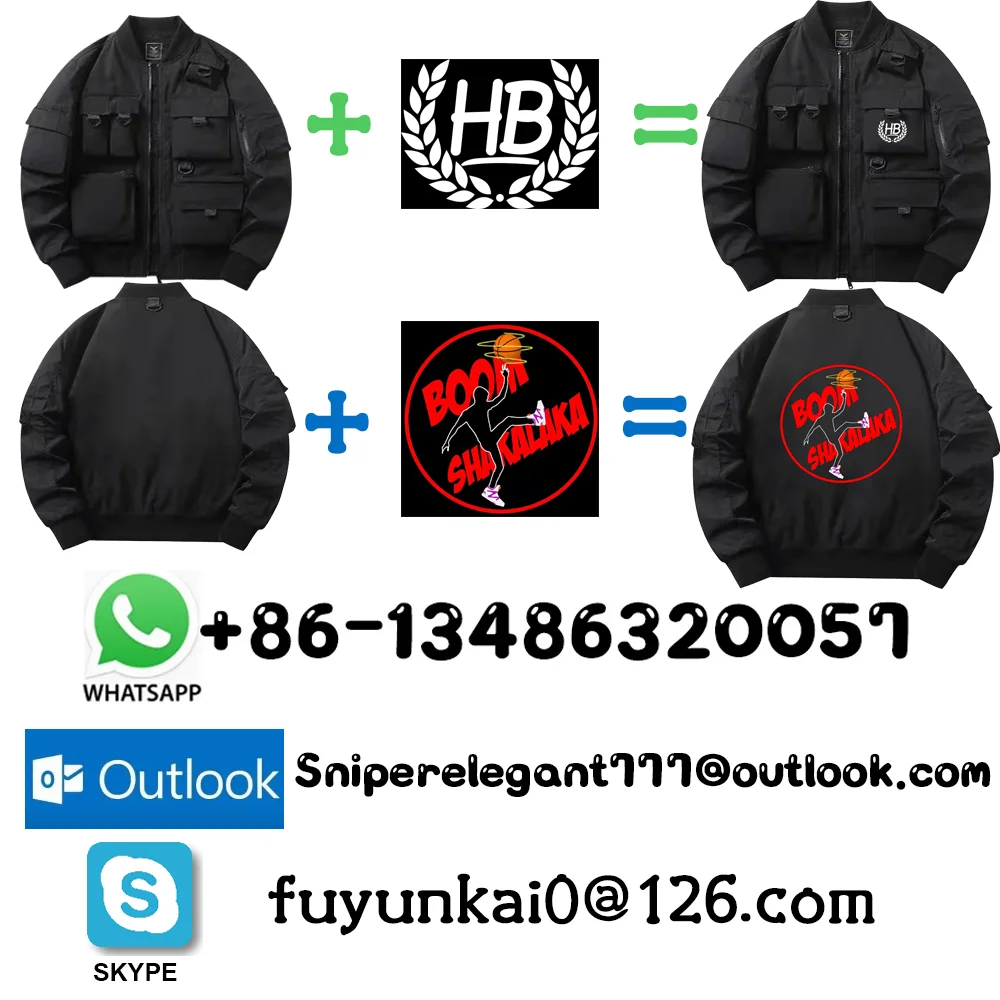 Custom Logo Waterproof Japanese Harajuku Gothic Male Urban Streetwear Y2k Techwear Coat Cyberpunk Bomber Jacket For Men