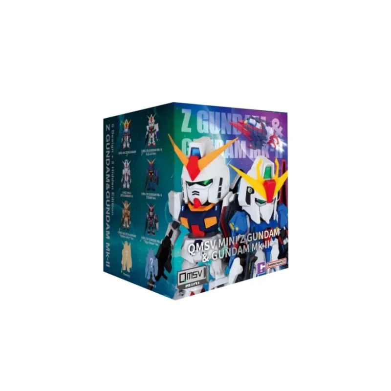 Original Bandai QMSV Mini Z Gundam & Gundam Mk-II Series Z Gundam