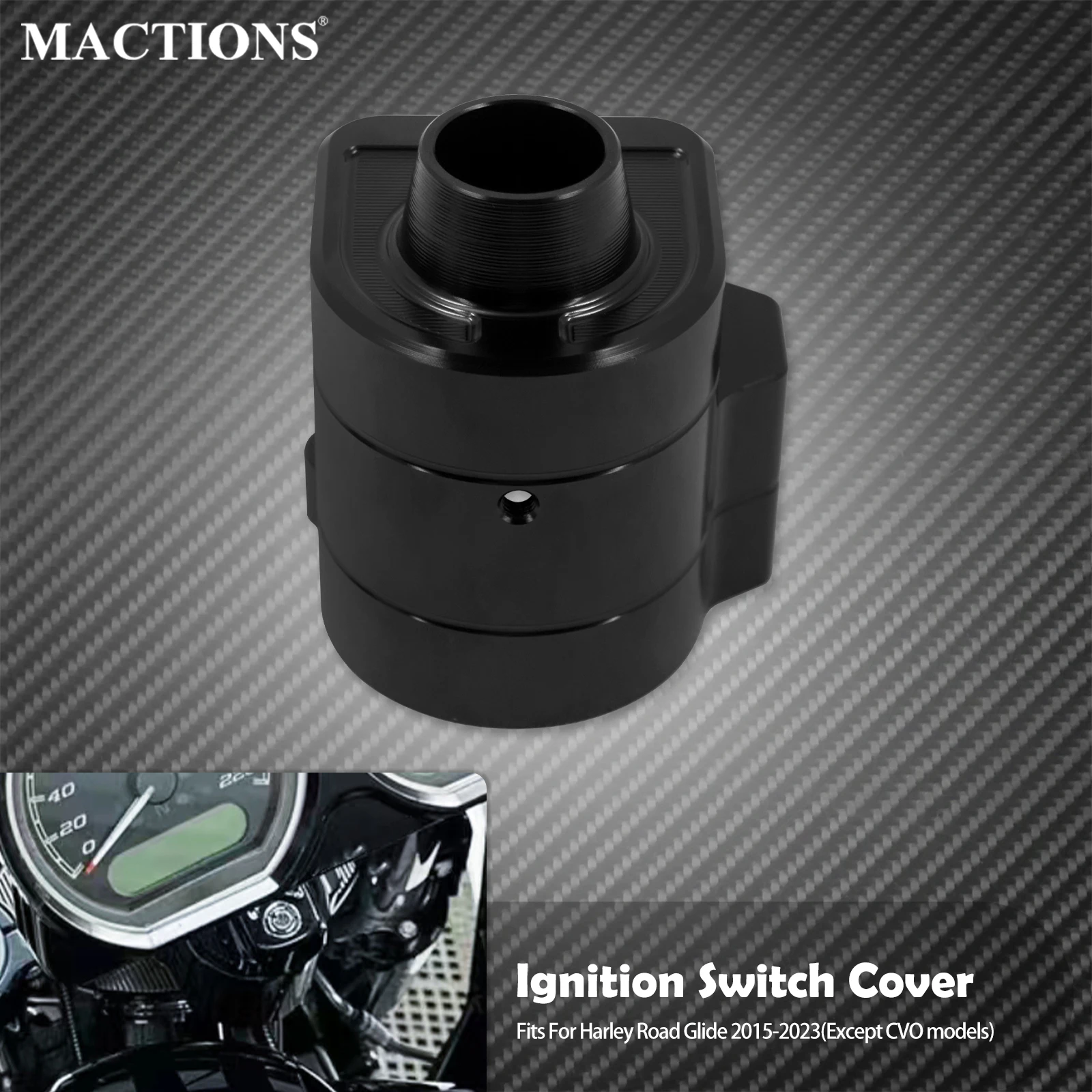 

Motorcycle Ignition Switch Cover Trim For Harley Touring Road Glide Special FLTR FLTRXS FLTRX Custom Ultra Limited FLTRU 2015-23