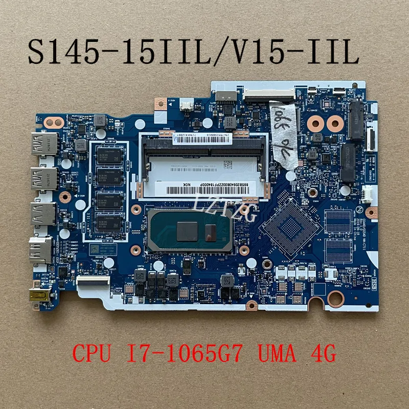 NM-C711 For Lenovo S145-15IIL/V15-IIL Laptop Motherboard CPU I7-1065G7 UMA 4G FRU 5B20S43833 5B20S43834