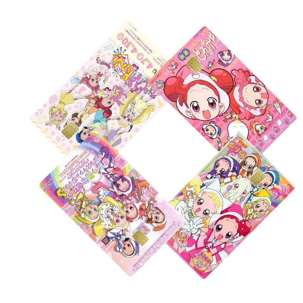 Anime Magische DoReMi Kreditkarte Haut Aufkleber Für VISA Bank Bus Metro Zugang Karte Schutz Film Abdeckung Aufkleber Aufkleber Frauen