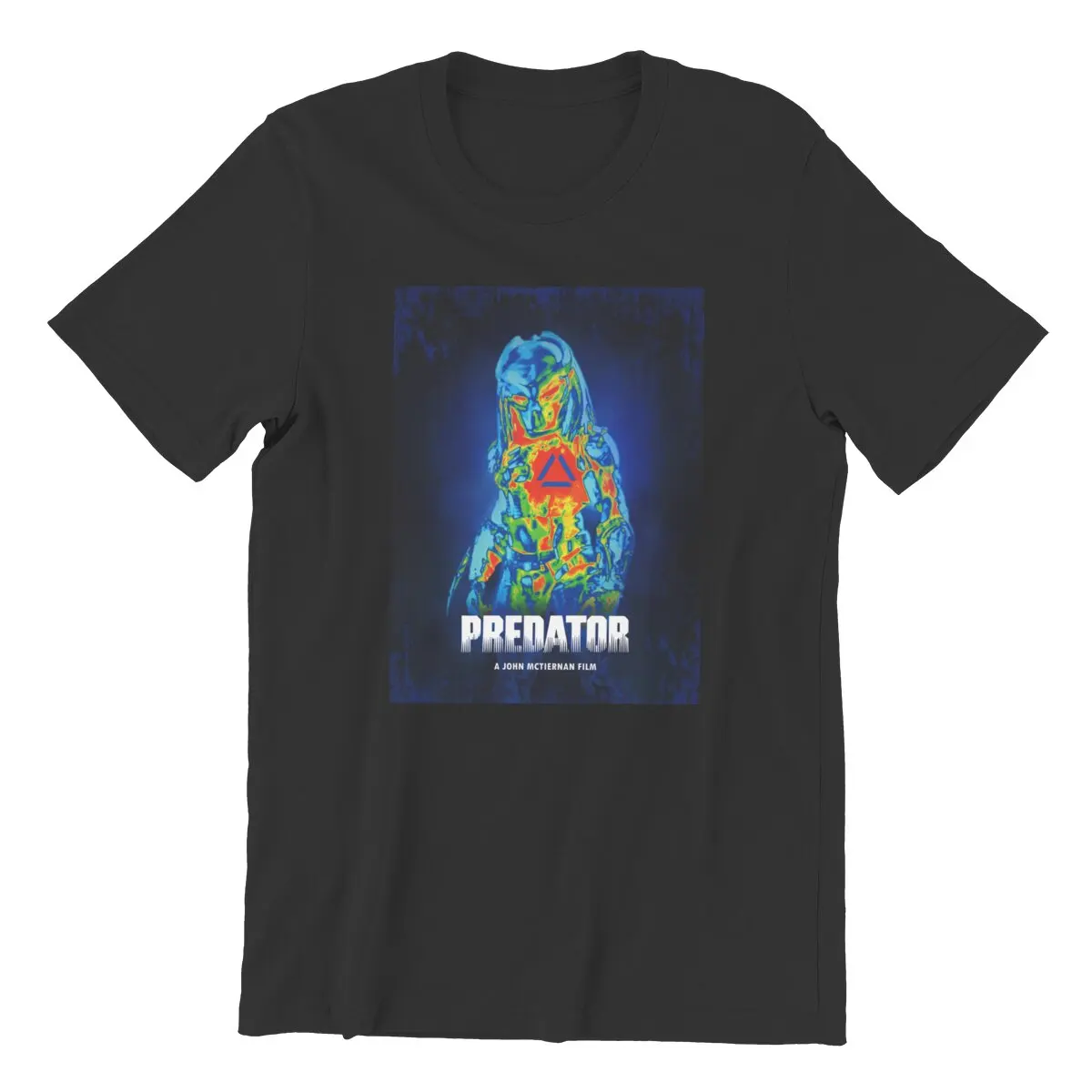 Predator fight scene science fiction Unisex T-Shirt for Men Alien vs predator hunter 100% cotton printed plus size  men clothing