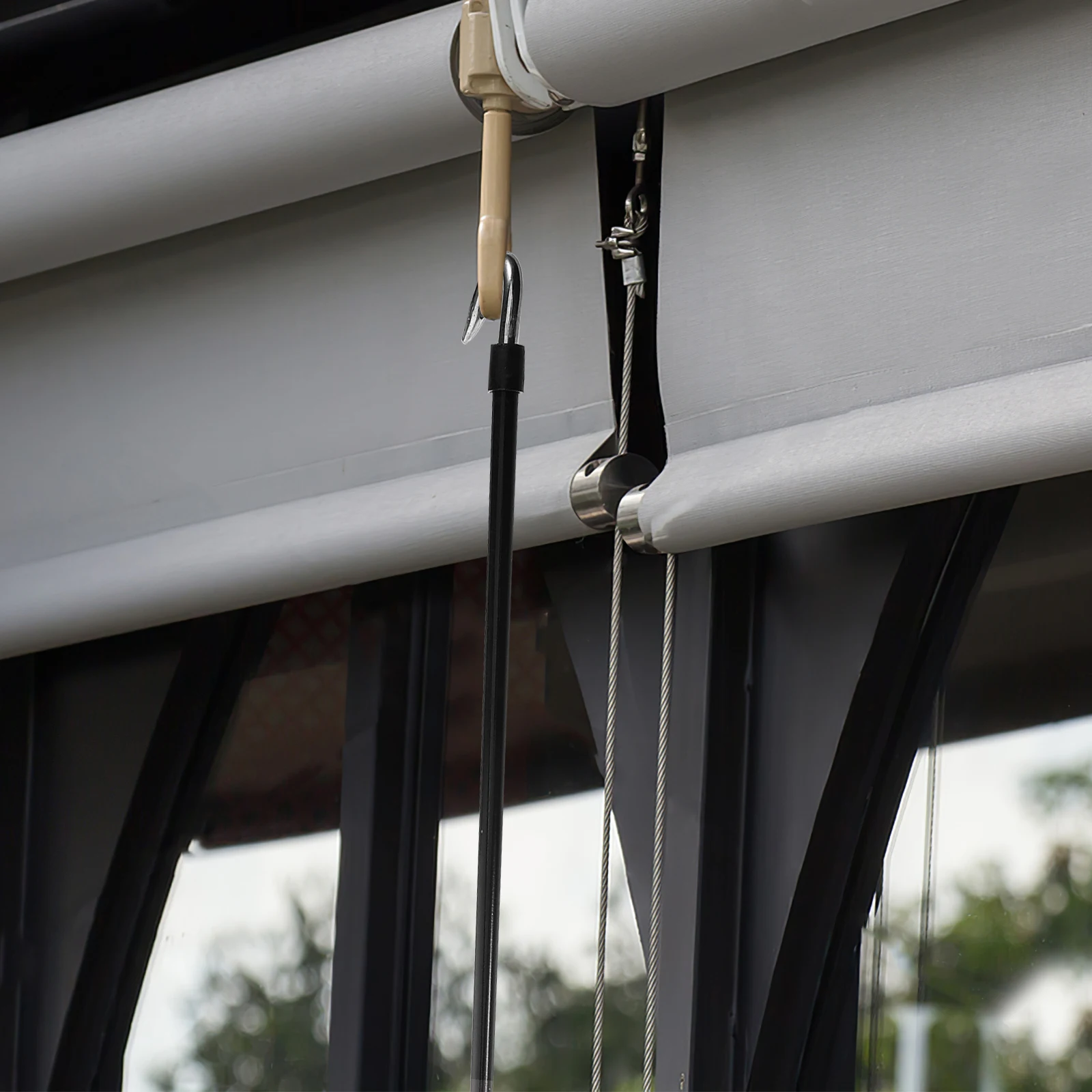 

Sunshade Hand Rod Awning Opener Tool Crank Handle Lightweight Replacement Parts Outdoor Furniture Canopy Accessories Manual