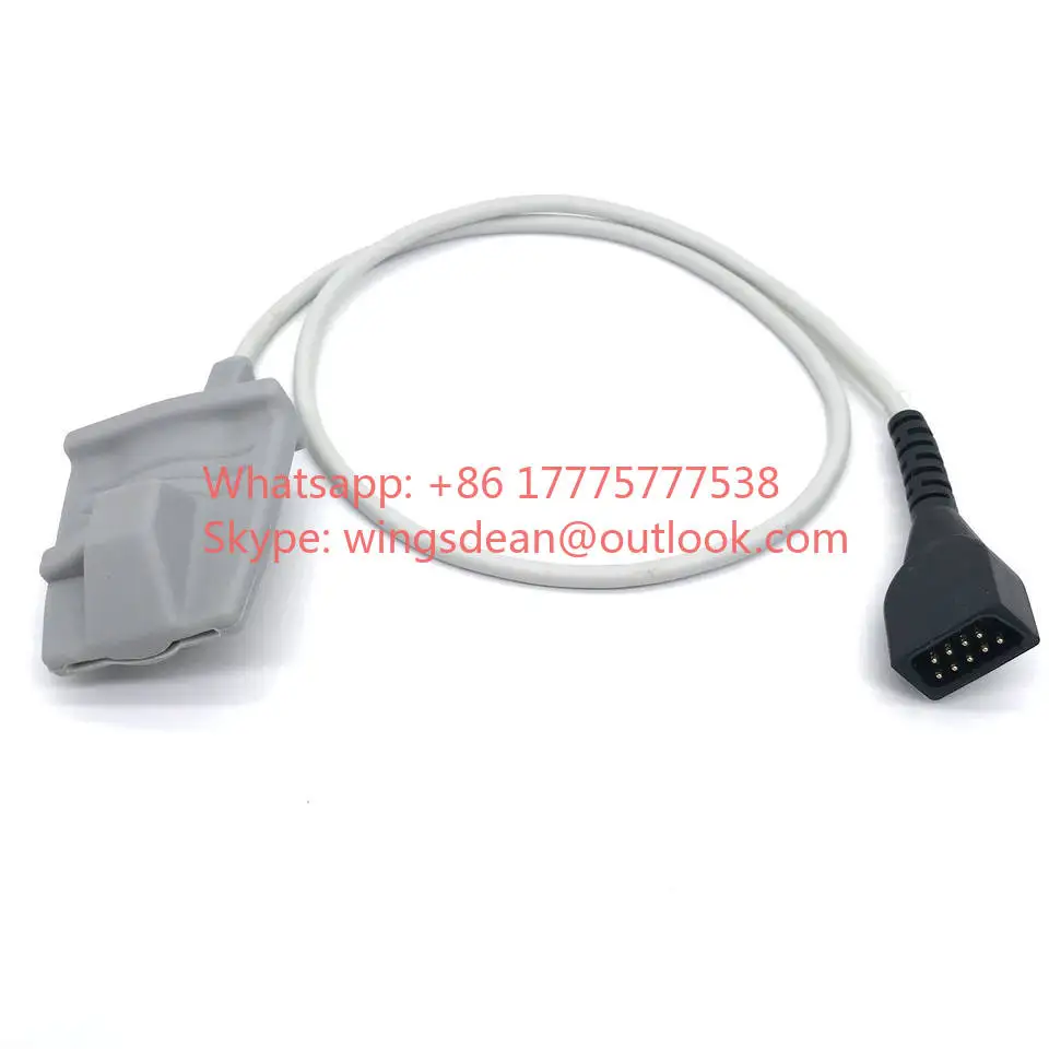 Compatible for Nihon Kohden BSM2301 2351 BR-903P GE Compatible for NELLCOR OXi-max DB9pin DS-100A Adult SOP2 Sensor