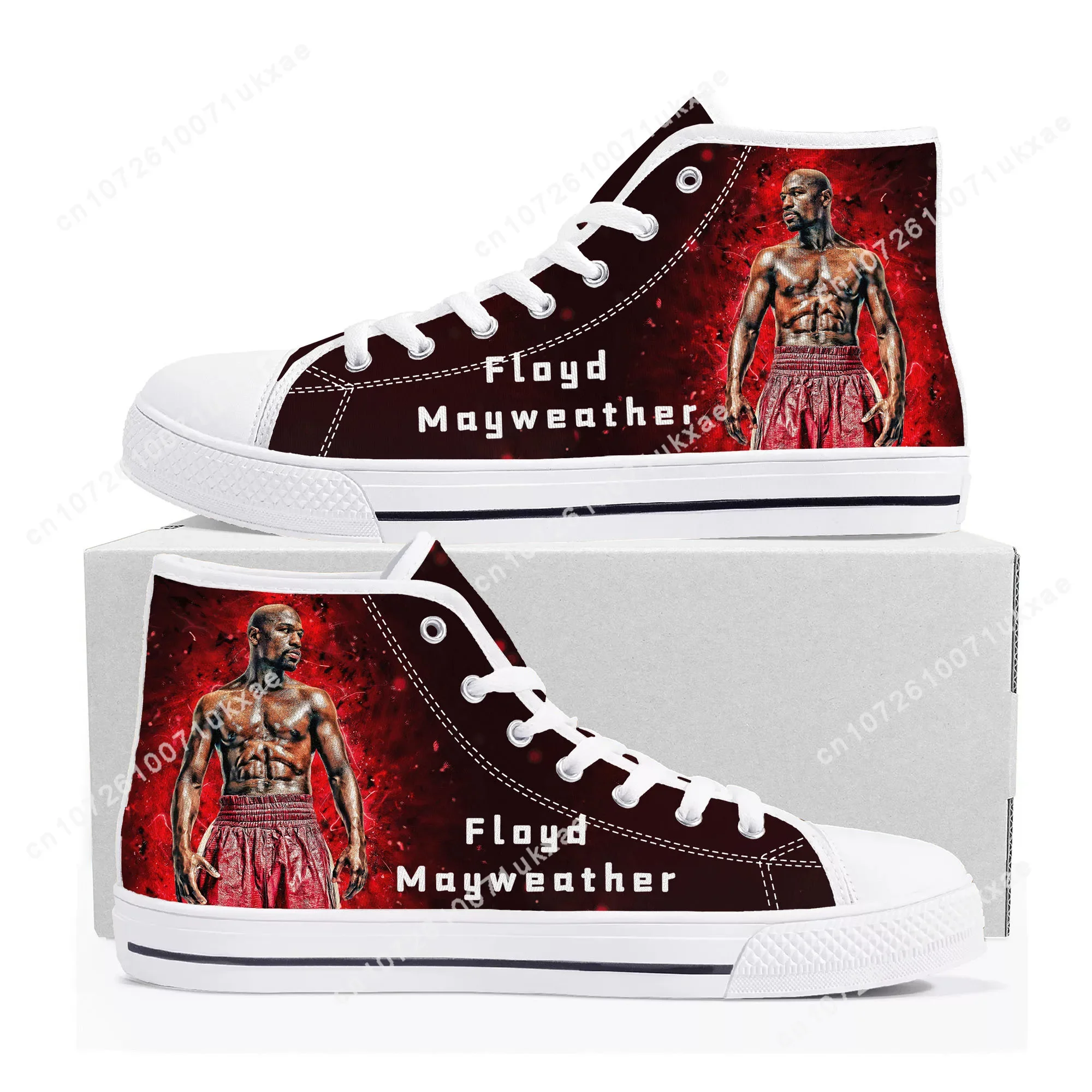 F-Floyd M-Mayweather U-Undefeated B-Boxing High Top Sneakers Mens Womens Teenager Canvas Sneaker Casual Shoes Customize Shoe