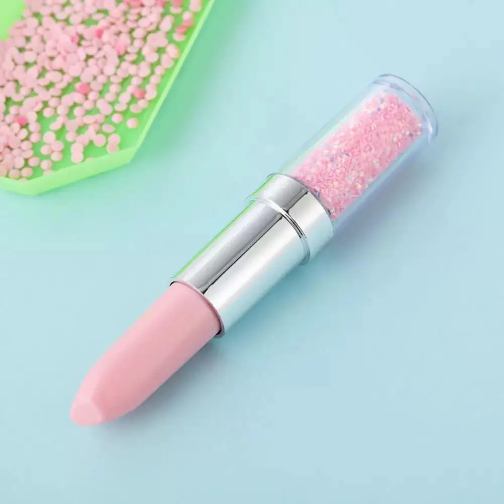 Lipstick Shape Drill Pen Stylish Ergonomic Plastic Cute Diamond Painting Pen for Painting Cross Stitch Sewing Crafts Accessories