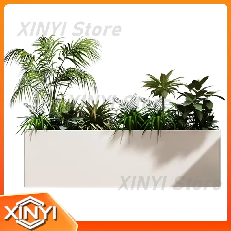 for outdoor plant stand for large plants cast iron self watering planter garden flower pot contemporary metal potting box