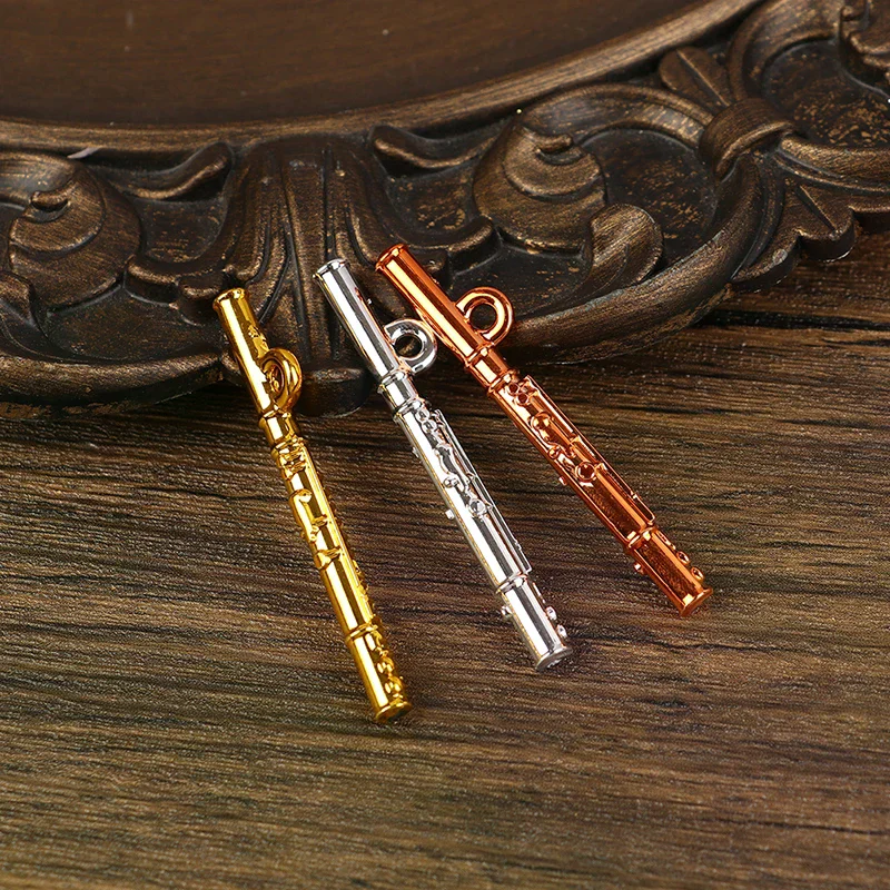 1Pcs Dollhouse Simulation Miniature Musical Instrument Flute Model Toy Decoration Accessories