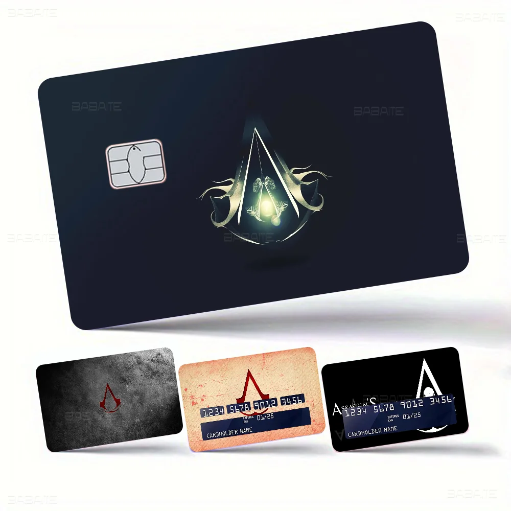 Assassin s Creed Different Styles Poker Sticker Film Tape Skin for Credit Card Debit Card Big Chip